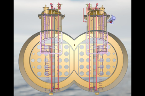 The bilobe tank has a capacity of 8000cbm and more than doubles the transportation capacity of liquid CO2 over current vessel capacity without the size, weight and stability concerns that would have come with a higher capacity "monolobe" design ...